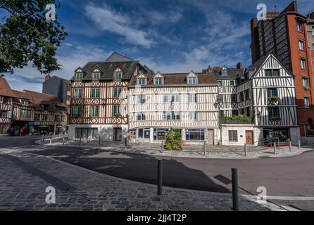 Maison à colombages à Rouen (France) Banque D'Images