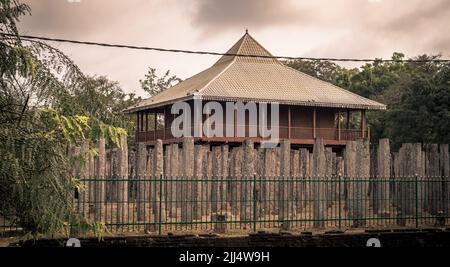 Bâtiment Lovamahapaya dans l'ancienne ville d'Anuradhapura. Banque D'Images