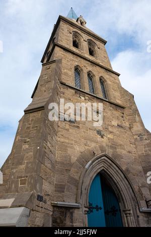 Extérieur de la vieille église de la distillerie Pearse Lyons, St. James, Dublin, Irlande. Banque D'Images