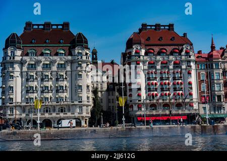 Estocolmo (en sueco Stockholm) es la capitale y Ciudad más grande de Suecia, Banque D'Images