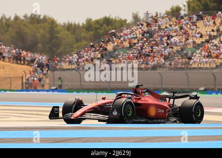 23rd juillet 2022 ; circuit Paul Ricard, le Castellet, Marseille, France : Grand Prix de France F1, sessions de qualifications : Scuderia Ferrari, Charles Leclerc Banque D'Images