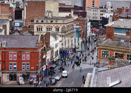 Liverpool Whitechapel dans le centre-ville Banque D'Images