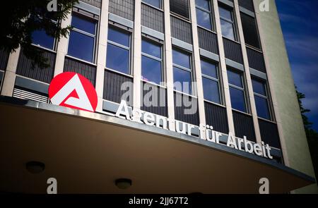 Berlin, Allemagne. 12th juin 2022. Agence fédérale de l'emploi, Agence, Bureau de l'emploi, Centre de l'emploi Steglitz-Zehlendorf. Crédit : XAMAX/dpa/Alay Live News Banque D'Images