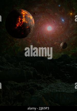 Arrière-plan de l'espace galaxy Banque D'Images