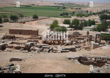 Site archéologique de Soayip Sehri. La ville à côté de l'ancienne ville, la Turquie Banque D'Images