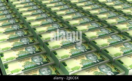 3D Illustration Malawi 1000 billet d'argent Kwacha Banque D'Images