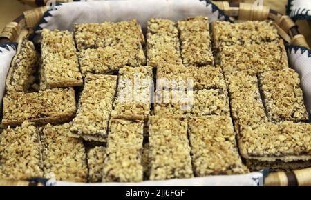 Détail du dessert arabe typique, sucré et sucré Banque D'Images