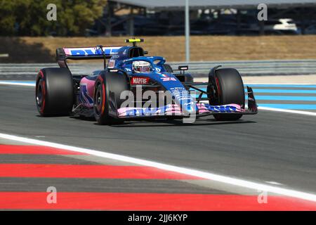 Le Castellet, France. 23rd juillet 2022. LE CASTELLET, FRANCE, circuit Paul Ricard ; #31, Esteban OCON, FRA, Alpine F1 Team, Alpine A522 Renault, Formule 1 Grand Prix de FRANCE, LE CASTELLET, circuit Paul Ricard, Français F1 GP 2022, Formule 1, Français F1 Grand Prix - Formel 1 Grosser Preis von Frankreich - 23. JUILLET 2022, crédit: SPP Sport Press photo. /Alamy Live News Banque D'Images