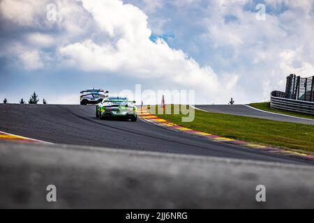 72 GRIZAUD Florent, JIMENEZ Kévin, GPA Racing, Aston Martin Vantage AMR GT4, action pendant la ronde 5th du Championnat de France FFSA GT 2022 SRP Speedweek, de 22 juillet à 24 à Spa-Francorchamps, Belgique - photo Laurent Gayral / DPPI Banque D'Images