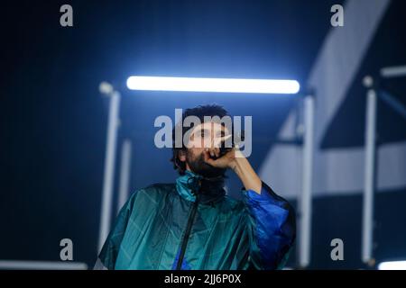 Sergio Pizzorno chanteur de Kasabian Banque D'Images