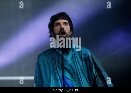 Sheffield, Royaume-Uni. 23rd juillet 2022. Sergio Pizzorno chanteur de Kasabian à Sheffield, Royaume-Uni, le 7/23/2022. (Photo par Ben Early/News Images/Sipa USA) crédit: SIPA USA/Alay Live News Banque D'Images