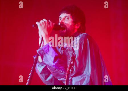 Sheffield, Royaume-Uni. 23rd juillet 2022. Sergio Pizzorno chanteur de Kasabian à Sheffield, Royaume-Uni, le 7/23/2022. (Photo par Ben Early/News Images/Sipa USA) crédit: SIPA USA/Alay Live News Banque D'Images
