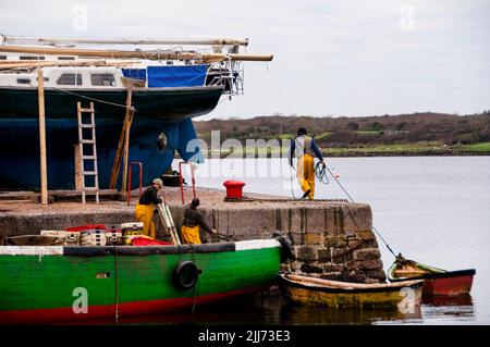 Kinvara sur Galway Bay en Irlande. Banque D'Images