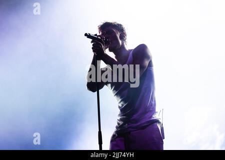 Servigliano, Italie. 23rd juillet 2022. 23 juillet 2022, Servigliano, Italie. Blanco en concert au festival Nosound. Crédit: Mairo Cinquetti/Alamy Live News Banque D'Images