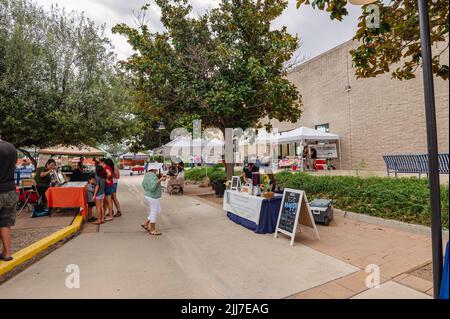 Marché hebdomadaire des producteurs de Heirloom à Green Valley, Arizona. Banque D'Images