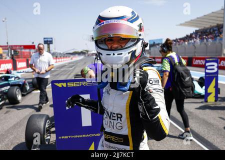 55 CHADWICK Jamie (gbr), Jenner Racing, Tatuus-Toyota FT-60, portrait lors de la ronde 5th de la série 2022 W, de 22 juillet à 24, 2022 sur le circuit Paul Ricard, au Castellet, France - photo: Julien Delfosse/DPPI/LiveMedia Banque D'Images