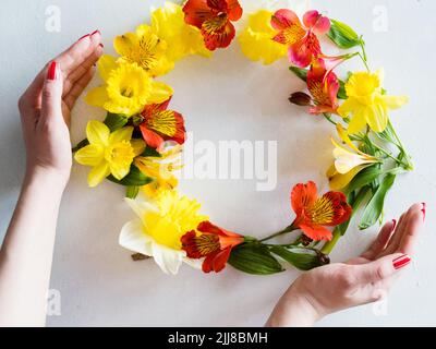 nature conservation flore protection couronne de fleurs Banque D'Images