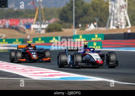 23 BOLUKBASI CEM (tur), Charouz Racing System, Dallara F2, action lors de la manche 9th du Championnat de Formule 2 de la FIA 2022, de 22 juillet à 24, 2022 sur le circuit Paul Ricard, au Castellet, France - photo: Antonin Vincent / DPPI/DPPI/LiveMedia Banque D'Images