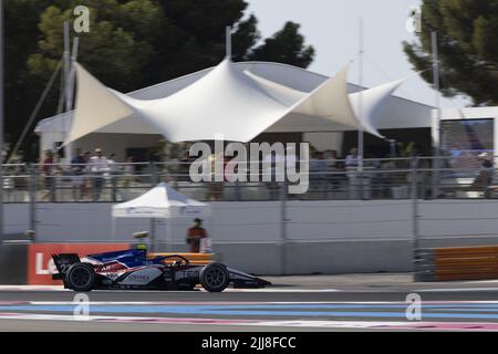 23 BOLUKBASI CEM (tur), Charouz Racing System, Dallara F2, action lors de la manche 9th du Championnat de Formule 2 de la FIA 2022, de 22 juillet à 24, 2022 sur le circuit Paul Ricard, au Castellet, France - photo: Marc de Mattia / DPPI/DPPI/LiveMedia Banque D'Images