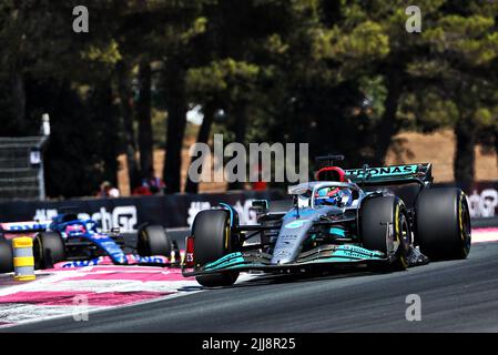 Le Castellet, France. 24th juillet 2022. George Russell (GBR) Mercedes AMG F1 W13. 24.07.2022. Championnat du monde de Formule 1, Rd 12, Grand Prix de France, Paul Ricard, France, Jour de la course. Le crédit photo doit être lu : images XPB/Press Association. Crédit : XPB Images Ltd/Alamy Live News Banque D'Images