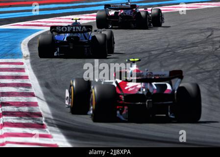 Le Castellet, France. 24th juillet 2022. Nicholas Latifi (CDN) Williams Racing FW44. 24.07.2022. Championnat du monde de Formule 1, Rd 12, Grand Prix de France, Paul Ricard, France, Jour de la course. Le crédit photo doit être lu : images XPB/Press Association. Crédit : XPB Images Ltd/Alamy Live News Banque D'Images