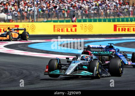 Le Castellet, France. 24th juillet 2022. George Russell (GBR) Mercedes AMG F1 W13. 24.07.2022. Championnat du monde de Formule 1, Rd 12, Grand Prix de France, Paul Ricard, France, Jour de la course. Le crédit photo doit être lu : images XPB/Press Association. Crédit : XPB Images Ltd/Alamy Live News Banque D'Images