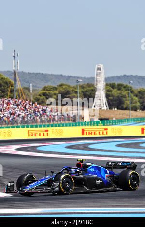 Le Castellet, France. 24th juillet 2022. Nicholas Latifi (CDN) Williams Racing FW44. 24.07.2022. Championnat du monde de Formule 1, Rd 12, Grand Prix de France, Paul Ricard, France, Jour de la course. Le crédit photo doit être lu : images XPB/Press Association. Crédit : XPB Images Ltd/Alamy Live News Banque D'Images