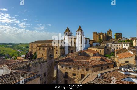 Vieille ville de Caceras, Espagne, ville classée au patrimoine mondial de l'UNESCO Banque D'Images