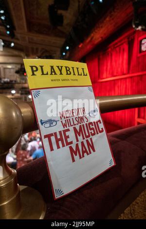 The Music Man Playbill, Winter Garden Theatre, 2022, New York, États-Unis Banque D'Images