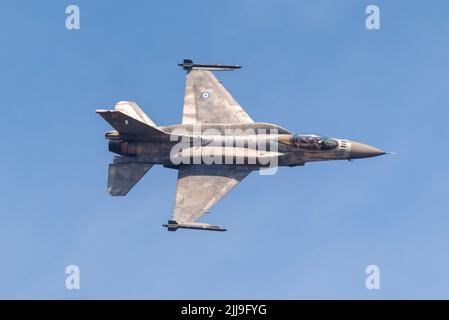 Greek Air Force Lockheed Martin F-16C Fighting Falcon au Royal International Air Tattoo, RIAT Airshow, RAF Fairford, Gloucestershire, Royaume-Uni Banque D'Images