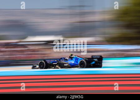 Le Castellet, France - 24/07/2022, 06 LATIFI Nicholas (CAN), Williams Racing FW44, action pendant le Grand Prix de France de Formule 1 de Lenovo, Grand Prix de France 2022, 12th tour du Championnat du monde de Formule 1 de la FIA 2022 de 22 juillet à 24, 2022 sur le circuit Paul Ricard, au Castellet, France - photo Marc de Mattia / DPPI Banque D'Images