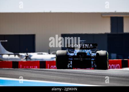 Le Castellet, France - 24/07/2022, 23 ALBON Alexander (tha), Williams Racing FW44, action pendant le Grand Prix de France de Formule 1 de Lenovo, Grand Prix de France 2022, 12th tour du Championnat du monde de Formule 1 de la FIA 2022 de 22 juillet à 24, 2022 sur le circuit Paul Ricard, au Castellet, France - photo Antonin Vincent / DPPI Banque D'Images
