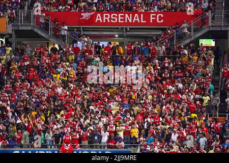 Orlando, Floride, États-Unis, 23 juillet 2022, Section Arsenal FC au Camping World Stadium dans un match amical. (Crédit photo : Marty Jean-Louis) Banque D'Images