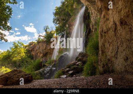 Parc national de fusil Falls, Colorado. Cascade triple Banque D'Images