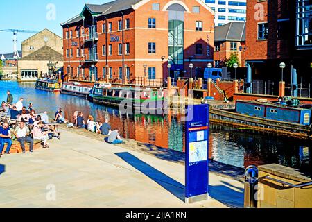 Granary Wharf, Leeds, Angleterre Banque D'Images