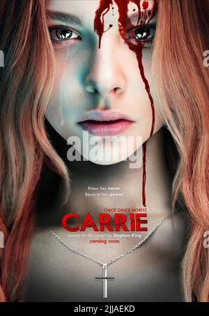 CHLOE GRACE MORETZ POSTER, Carrie, 2013 Banque D'Images