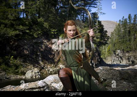 EVANGELINE LILLY, LE HOBBIT : la désolation de SMAUG, 2013 Banque D'Images