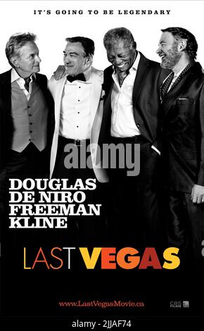 MICHAEL DOUGLAS, Robert De Niro, Morgan Freeman, Kevin Kline, l'AFFICHE DE LAST VEGAS, 2013 Banque D'Images