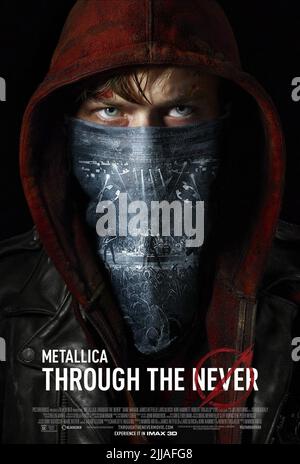 DANE DEHAAN AFFICHE, METALLICA : PAR L', JAMAIS 2013 Banque D'Images