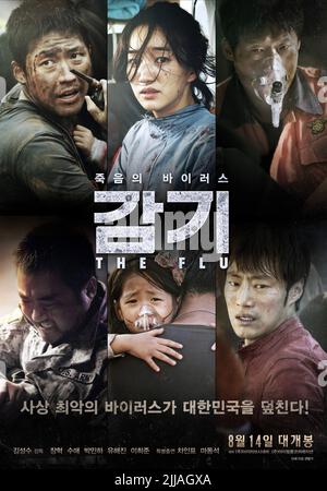 HYUK JANG, SOO AE, MIN-AH AFFICHE DU PARC, grippe, 2013 Banque D'Images