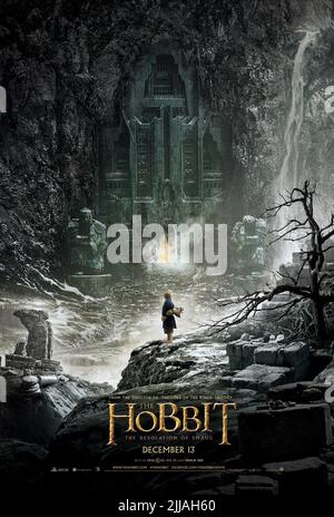 POSTER DE FILM, LE HOBBIT : LA DÉSOLATION DE SMAUG, 2013 Banque D'Images