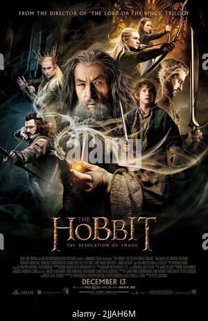 POSTER DE FILM, LE HOBBIT : LA DÉSOLATION DE SMAUG, 2013 Banque D'Images