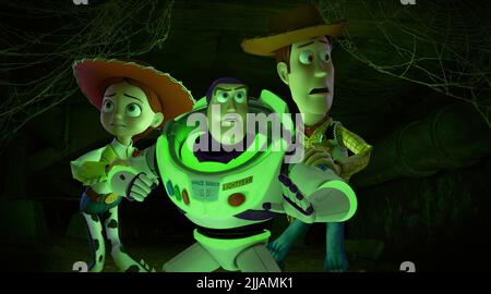 JESSIE, BUZZ LIGHTYEAR, WOODY, TOY STORY OF TERREUR, 2013 Banque D'Images