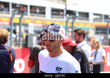 Le Castellet, France. 24th juillet 2022. LE CASTELLET, FRANCE, circuit Paul Ricard 24. JUILLET 2022 ; #10, Pierre GASLY, FRA, Scuderia Alpha Tauri, Grand Prix de FORMULE 1 de FRANCE, F1 GP 2022, Grand Prix de Formule 1 - Formel 1 Grosser Preis von Frankreich - 24. JUILLET 2022, image payante, Copyright © Christian BAUDAT/ATP images (BAUDAT Christian/ATP/SPP) crédit: SPP Sport Press photo. /Alamy Live News Banque D'Images