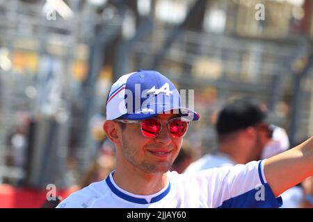 Le Castellet, France. 24th juillet 2022. LE CASTELLET, FRANCE, circuit Paul Ricard 24. JUILLET 2022 ; #31, Esteban OCON, FRA, Alpine F1 Team, Grand Prix de FORMULE 1 de FRANCE, F1 GP 2022, Grand Prix de Formule 1 - Formel 1 Grosser Preis von Frankreich - 24. JUILLET 2022, image payante, Copyright © Christian BAUDAT/ATP images (BAUDAT Christian/ATP/SPP) crédit: SPP Sport Press photo. /Alamy Live News Banque D'Images