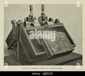 Forme commune de transformateur de l'article ' SOUDURE ÉLECTRIQUE ET TRAVAIL DES MÉTAUX. Par Hermann Lemp. Du magazine Engineering CONSACRÉ AU PROGRÈS INDUSTRIEL Volume VII avril à septembre 1894 NEW YORK The Engineering Magazine Co Banque D'Images