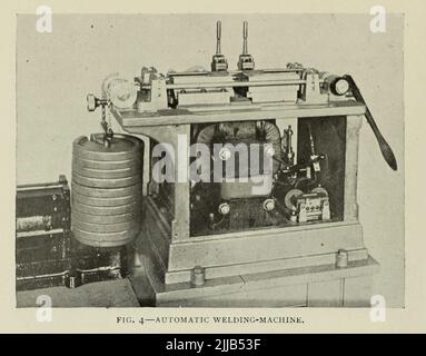 Machine de soudage automatique de l'article « SOUDAGE ÉLECTRIQUE ET TRAVAIL DES MÉTAUX. Par Hermann Lemp. Du magazine Engineering CONSACRÉ AU PROGRÈS INDUSTRIEL Volume VII avril à septembre 1894 NEW YORK The Engineering Magazine Co Banque D'Images