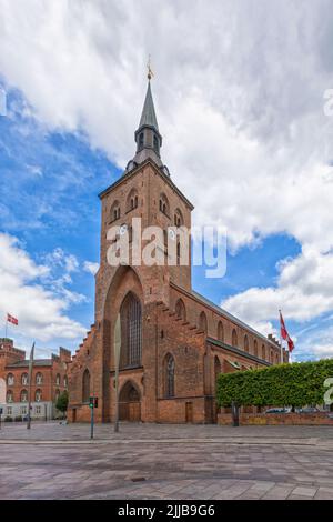 Odense Domkirke, la cathédrale Saint-Canute ou Sankt Knuds Kirke, la cathédrale d'Odense, Danemark Banque D'Images