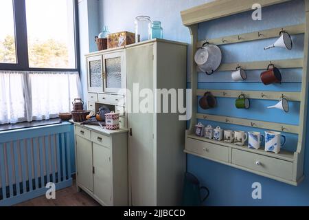 Cuisine historique dans le musée de la région industrielle centrale - COP à Stalowa Wola, capitale du comté de Stalowa Wola en Pologne Banque D'Images