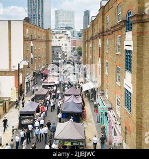 Goulston Street, Petticoat Lane, Aldgate, Londres Banque D'Images